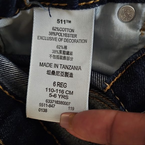 Levi's Dark Blue Denim Jeans - Picture 5 of 8